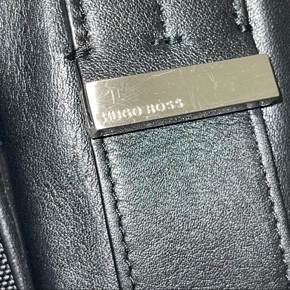 BOSS Hugo boss men leather briefcase